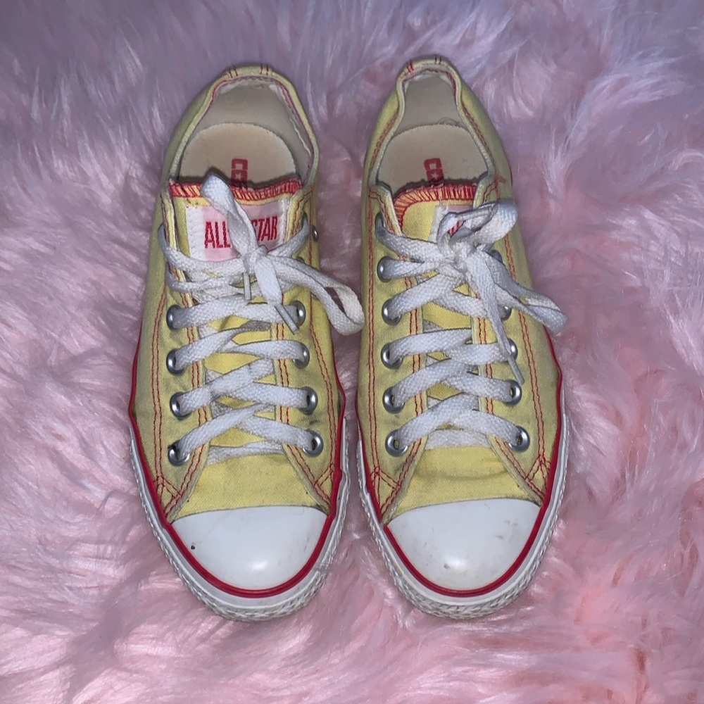 Yellow Low Top Converse Sneaker